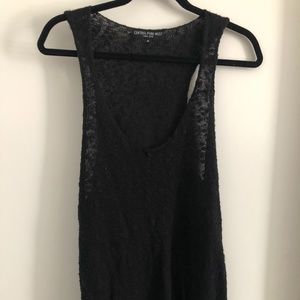 Central Park West Black Tank Top Size M